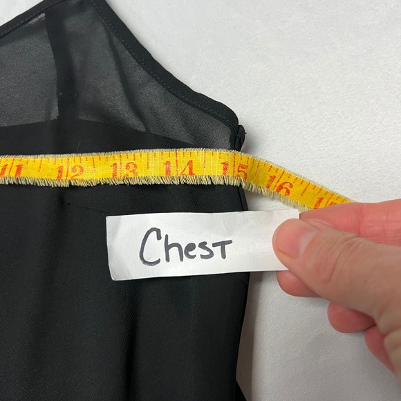 Sundance‎ Silk Embroidered Blouse XS Long Sleeve Black Sheer Boho Top Festival - Picture 12 of 15